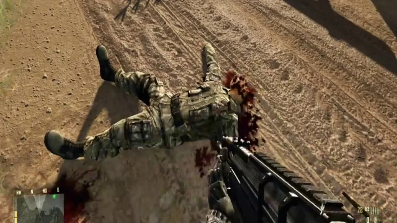 Crysis "Кровь и раны на трупах"