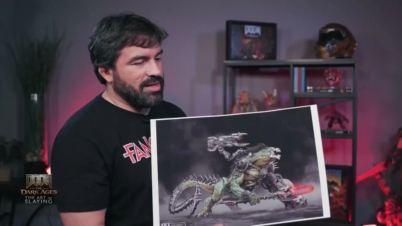 ID Software представила нового демона для DOOM: The Dark Ages - гигантскую рептилию Комодо