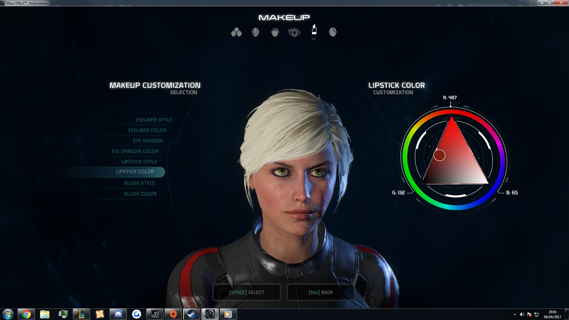 Mass Effect: Andromeda "Цири Look-A-Like сейв NGPlus"