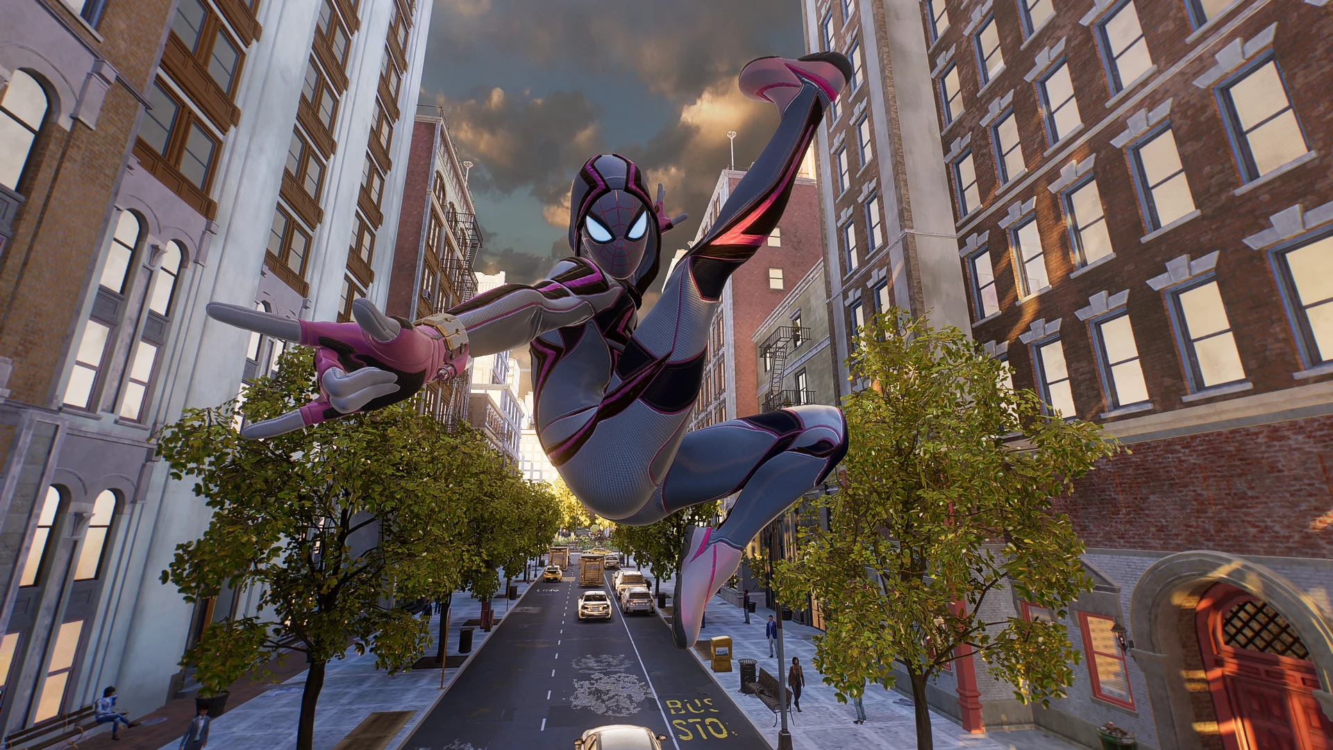 Marvel's Spider-Man 2 "Костюм Майлза 2099 - вариант Гвен"