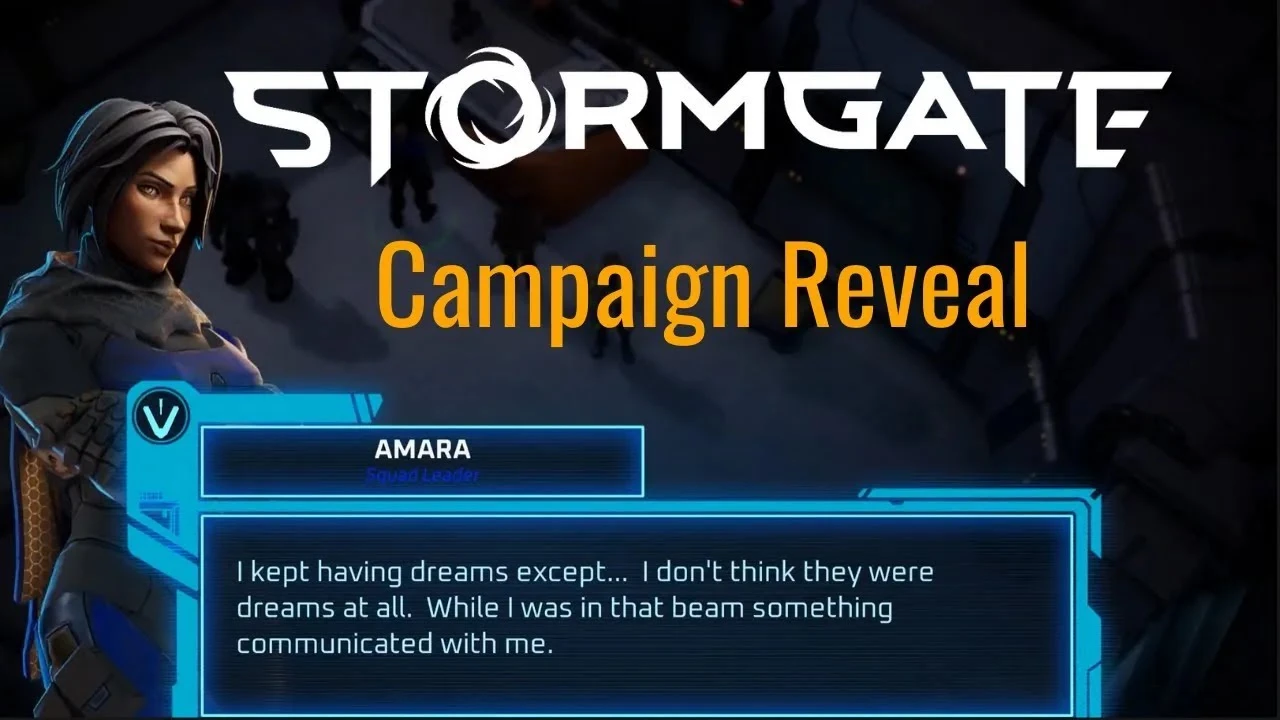 В 1.0 вся повествовательная структура кампании Stormgate будет переписана