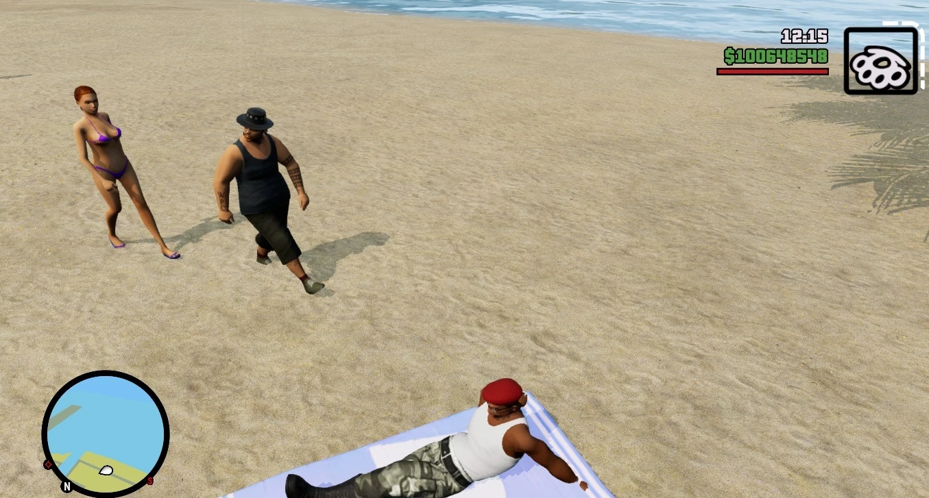 Grand Theft Auto: The Trilogy (San Andreas) "Различные анимации для Си Джея"