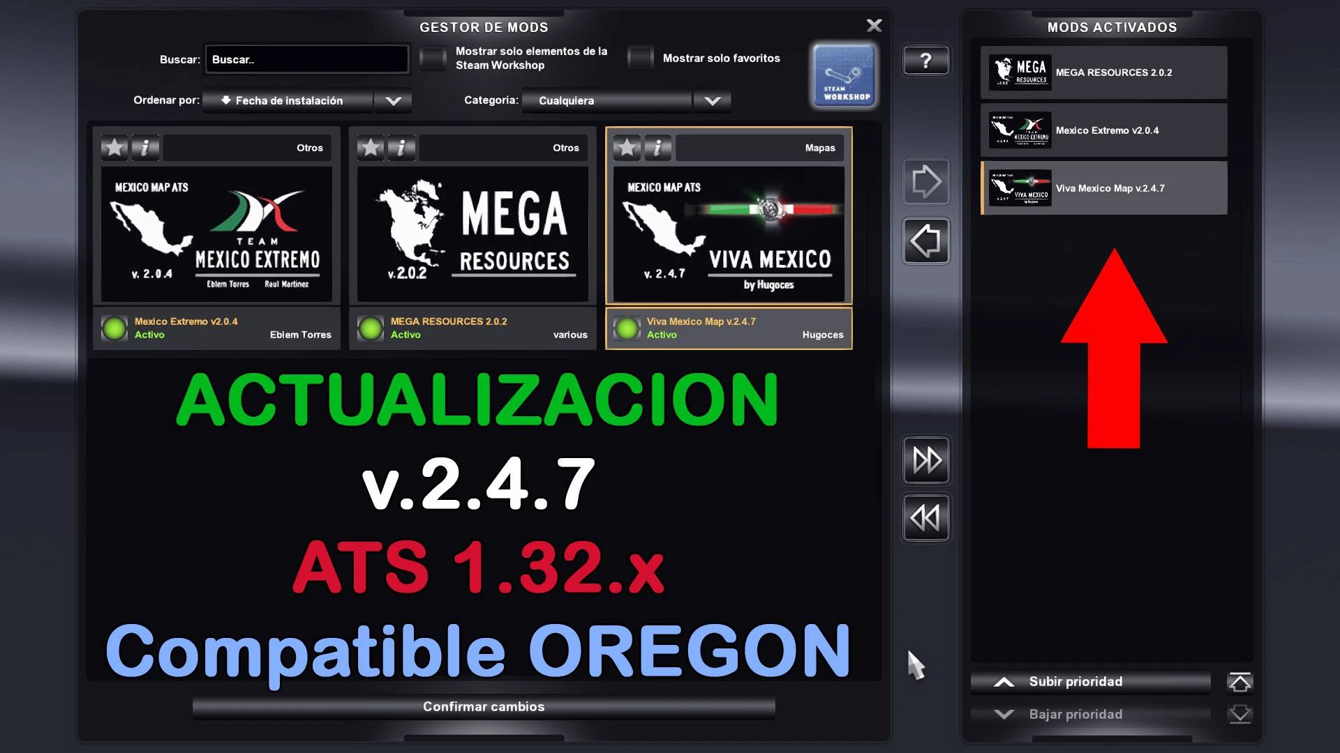 American Truck Simulator "Карта: Viva Mxico Map v.2.4.7 Обновление и исправление ошибок"