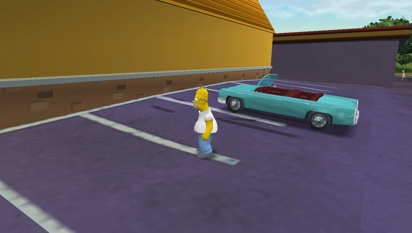 The Simpsons Hit & Run "Синий седан"