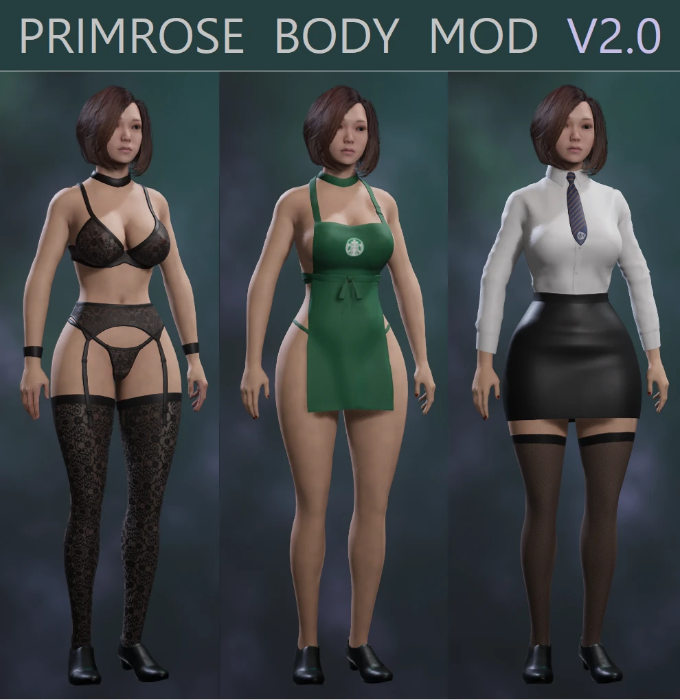 Hogwarts Legacy "Шикарное тело и откровенный наряды - Primrose BodyMod" [2.2]