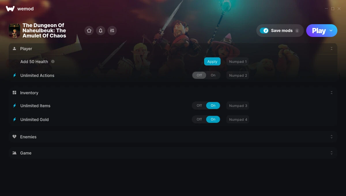 The Dungeon of Naheulbeuk: The Amulet of Chaos "Трейнер +6" [UPD: 13.01.2025] {STiNGERR / WeMod}