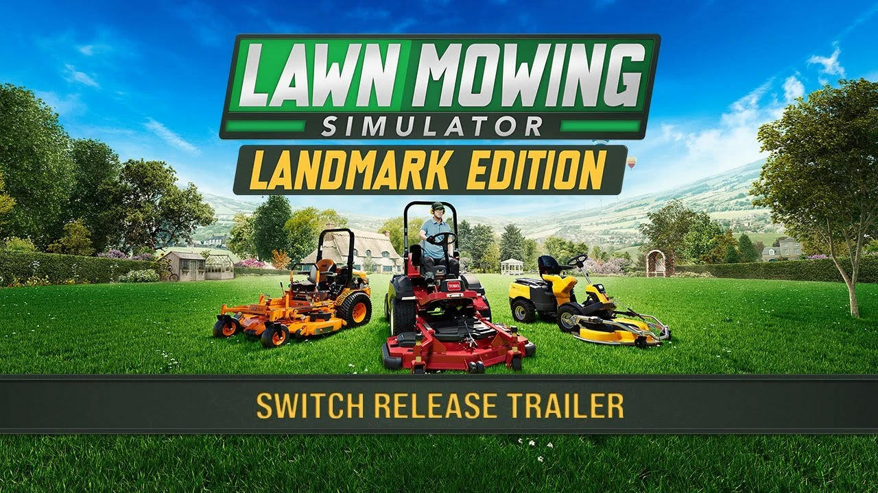 Симулятор газонокосильщика Lawn Mowing Simulator вышел в цифровом и физическом виде для Nintendo Switch