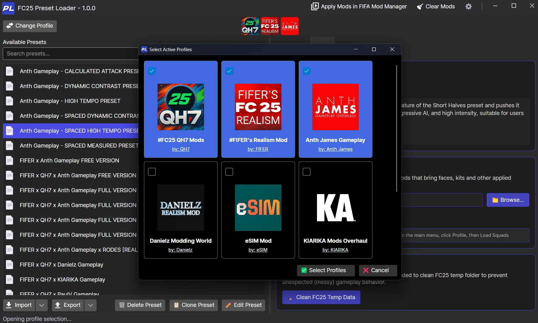 EA Sports FC 25 "Preset Loader" [1.0.1]