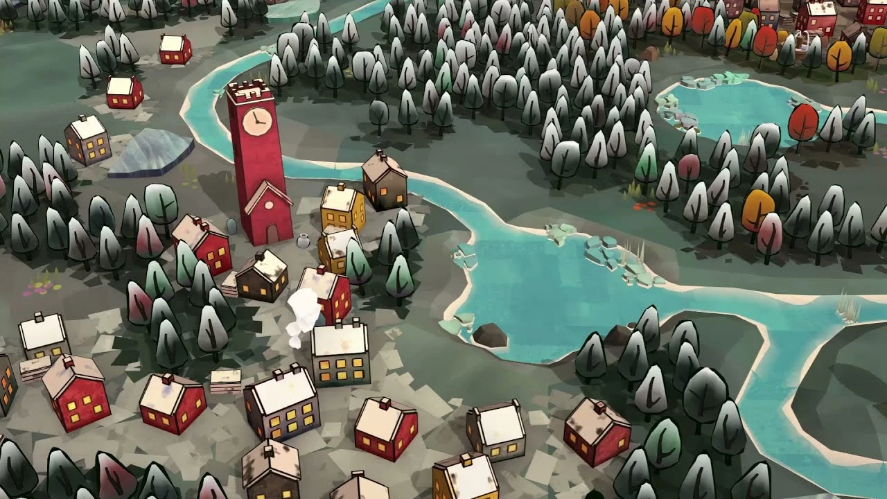 Dorfromantik получила зимнее обновление со снежным биомом