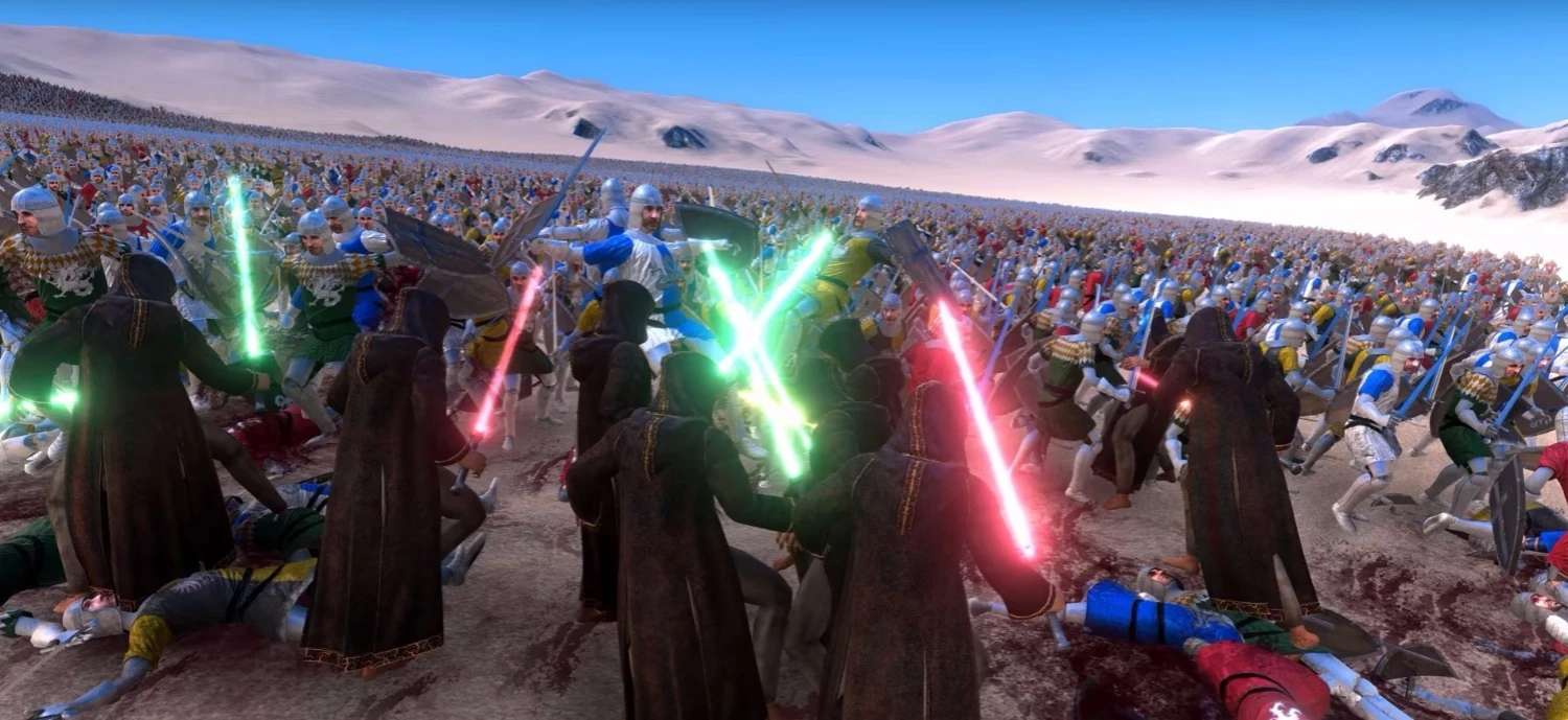 Джедаи сразились со средневековыми рыцарями в симуляторе баталий