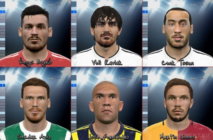 Pro Evolution Soccer 2016 "Лицо Дениса Бойко и других игроков"