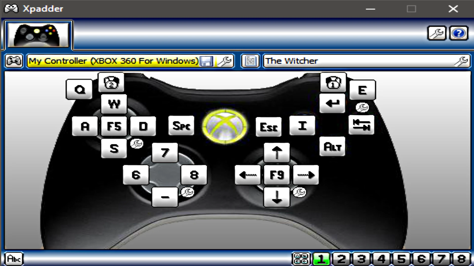 The Witcher "Профиль Xpadder"