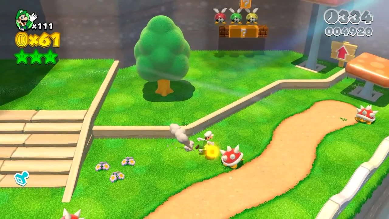 Геймплей работы Super Mario 3D на CEMU 1.12.1 ПК