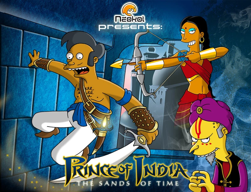 Принц персии в стиле симпсонов