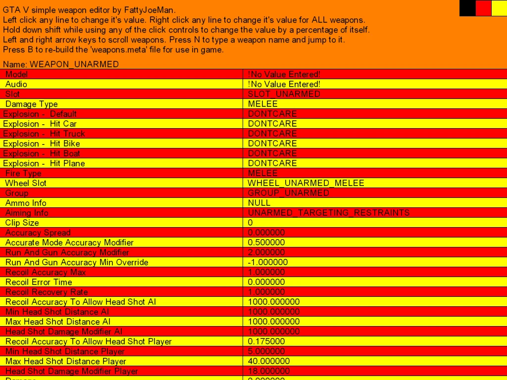 Grand Theft Auto 5 (GTA V): Редактор Оружия / Weapon Editor