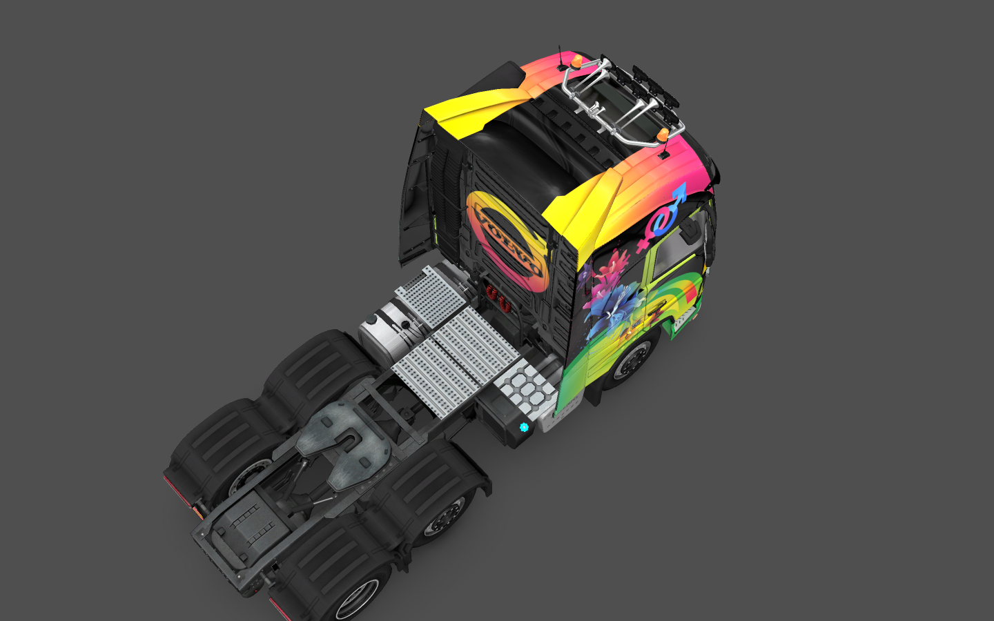 ETS 2 "Скин с раскраской Volvo FH 16 (2)"