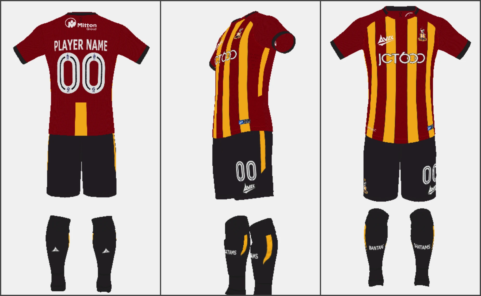 FIFA 19 "Bradford City Home Kit 19/20"