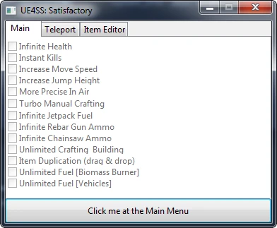 Satisfactory: Таблица для Cheat Engine (Трейнер/Trainer) (+16) [Build 176027] {CheatingMuppet}