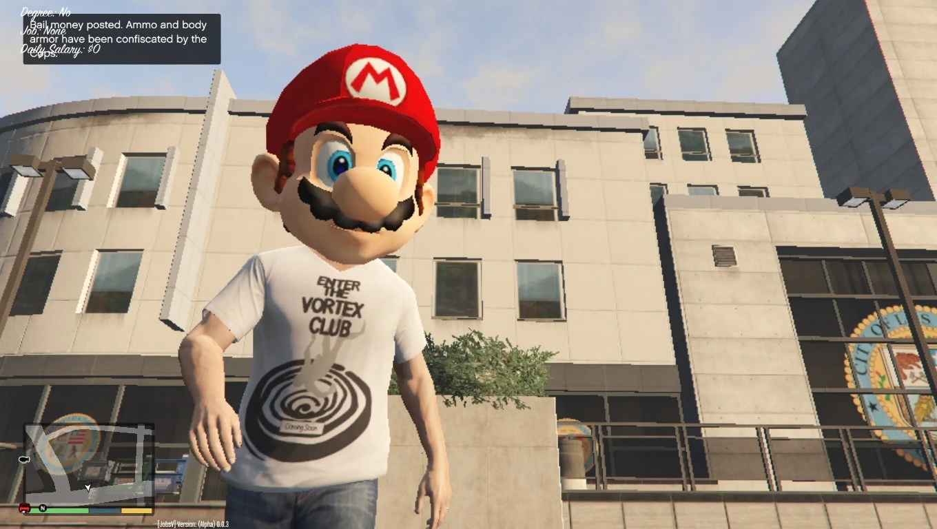 Grand Theft Auto 5 "Маска Super Mario"