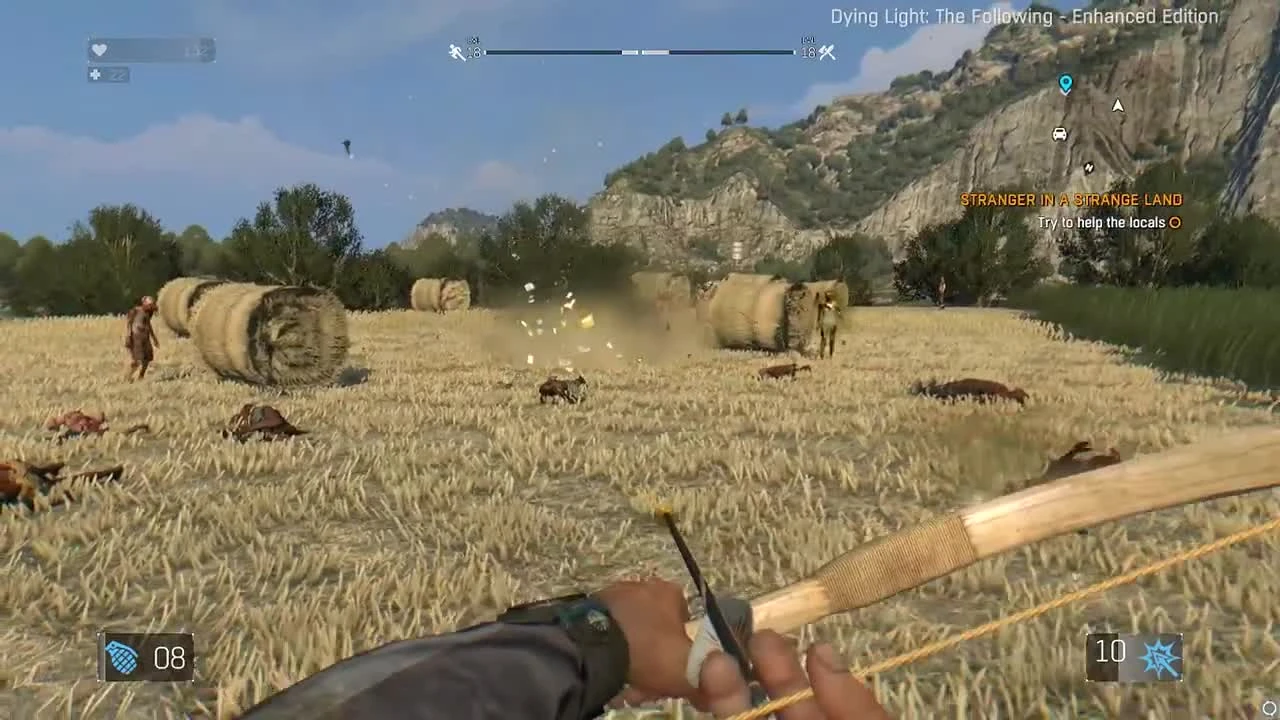 Dying Light: The Following "Необычное оружие - бумажный самолетик Origami 101"