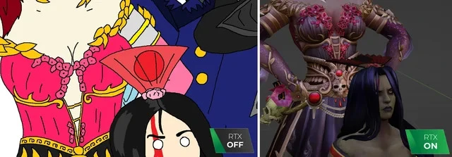 Smite с RTX и без