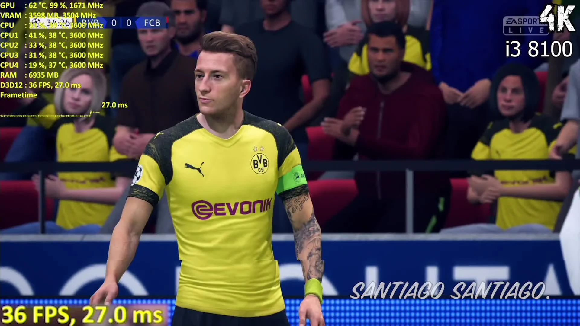 FIFA 19 Demo - GTX 1050 ti - i3 8100 - G4560 - 1080p - 1440p - 4K - Benchmark PC