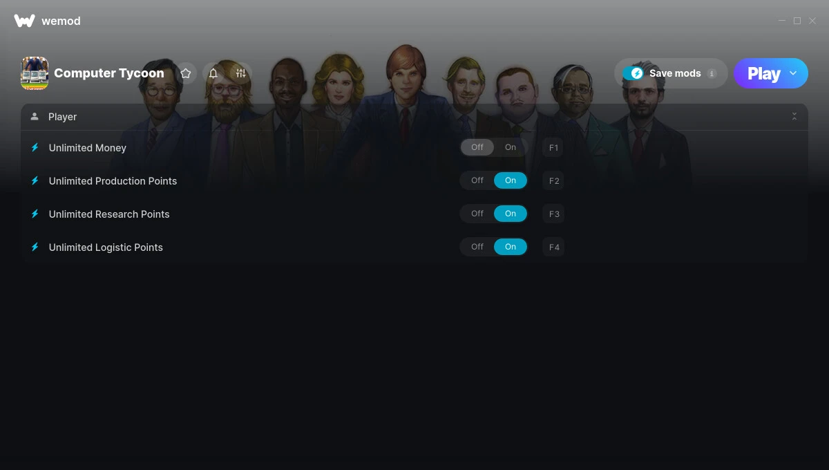 Computer Tycoon "Трейнер +4" [UPD: 13.07.2025] {MrAntiFun / WeMod}