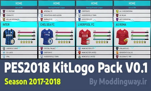 Pes 2018 "kitlogo Pack v.01"