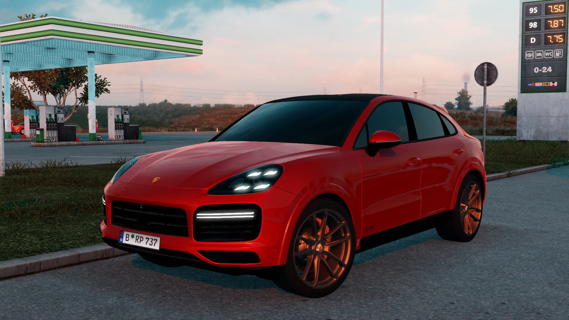 Euro Truck Simulator 2 "Porsche Cayenne Coupe GTS 2021" [v1.1]