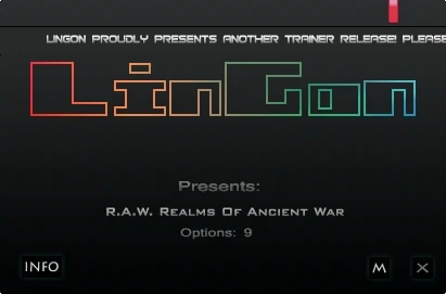 R.A.W. - Realms of Ancient War: Трейнер/Trainer (+9) [1.0] {LinGon}