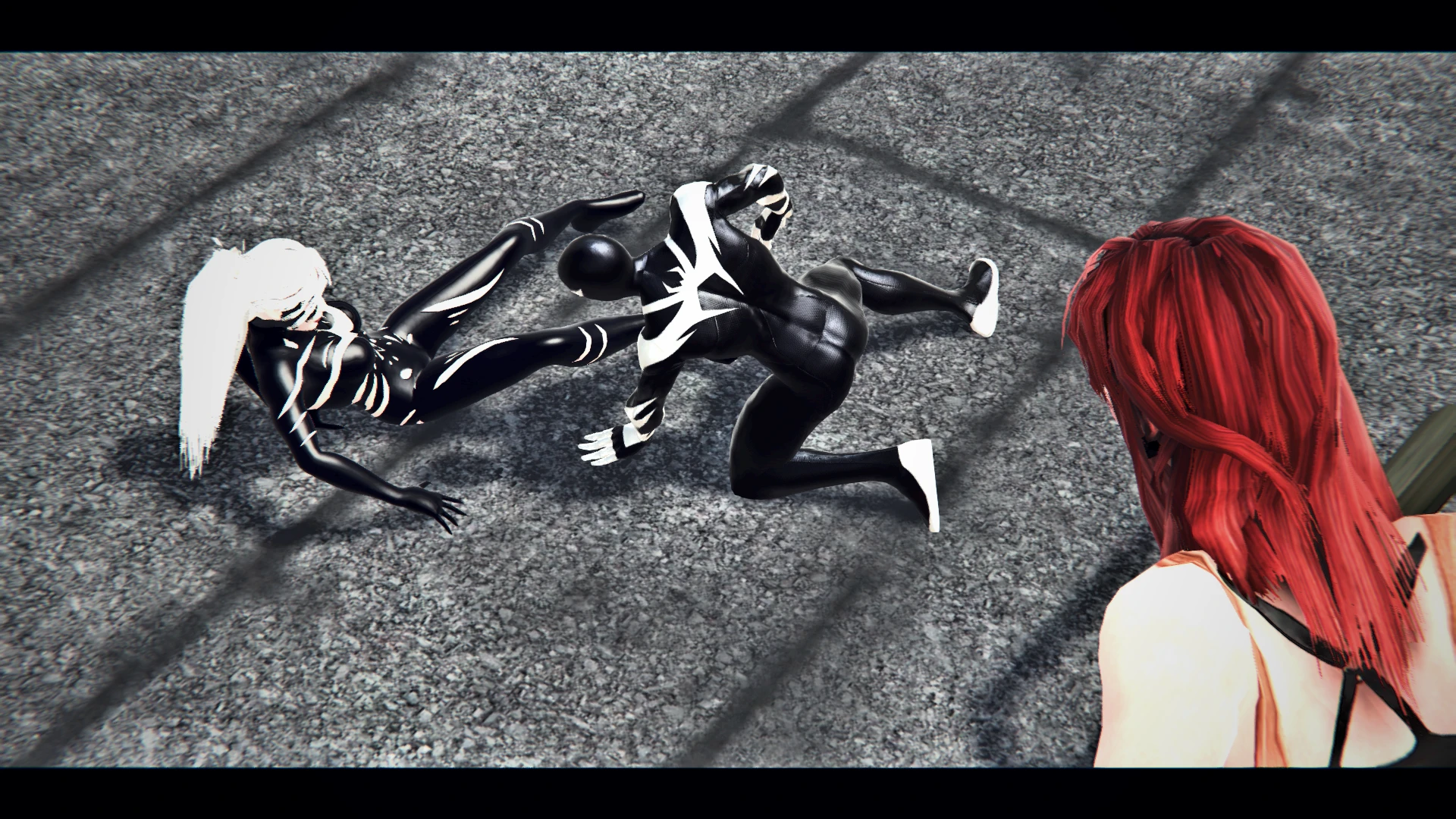 Spider-Man: Web of Shadows "Реворк Symbiot Suit Black Cat"