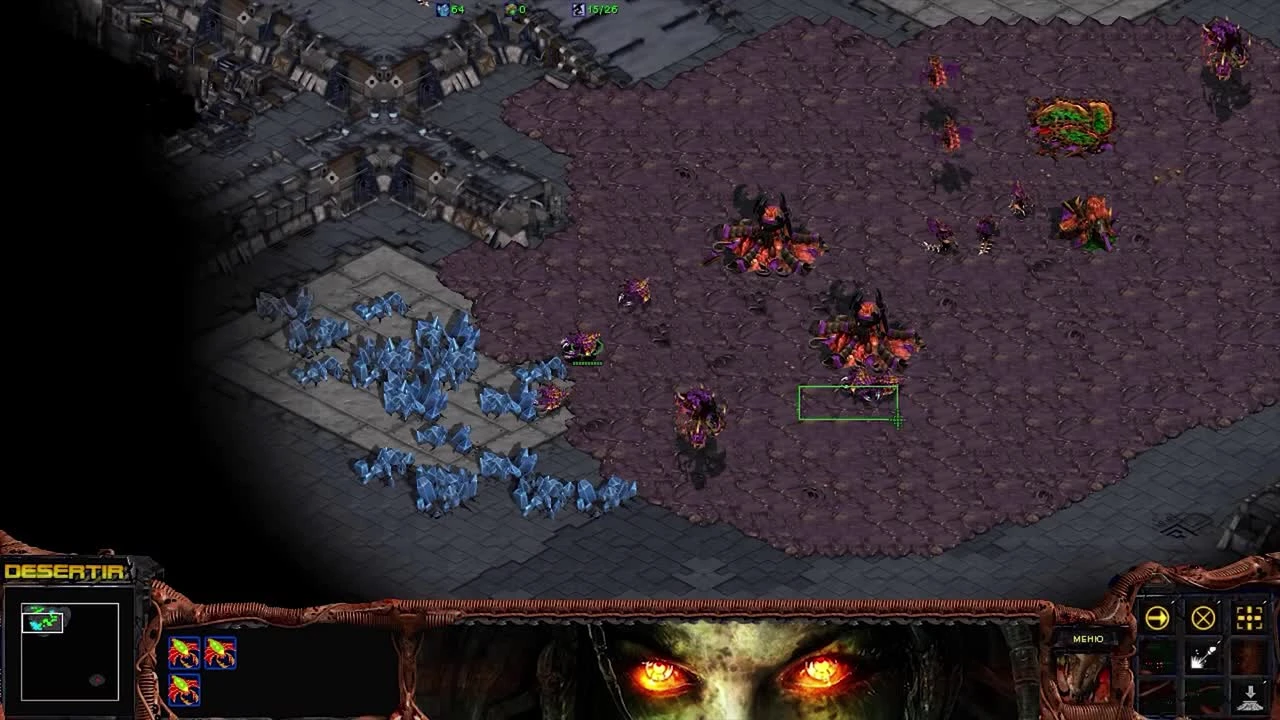 StarCraft 1 - Зерги | Сверхразум | Миссия 1 - "Среди Руин" (HD)