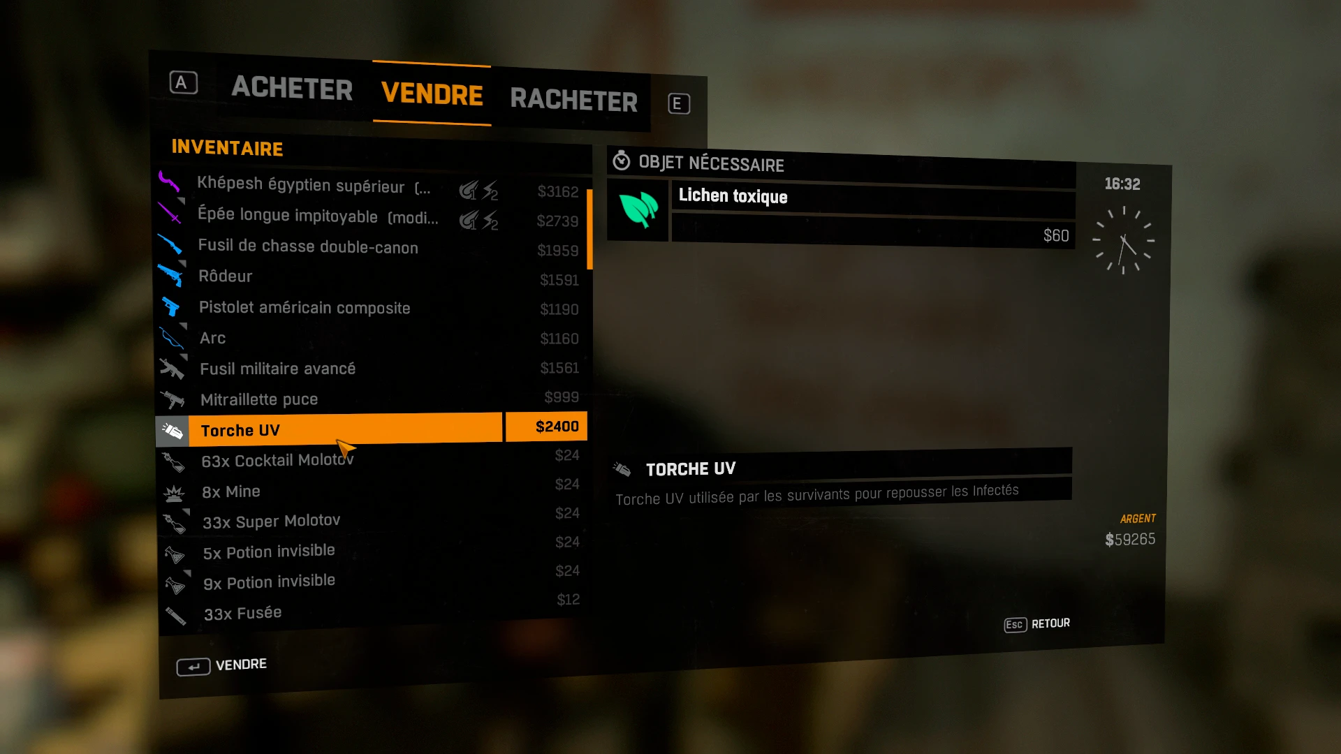 Dying Light "UV Lamp у Торговцев"