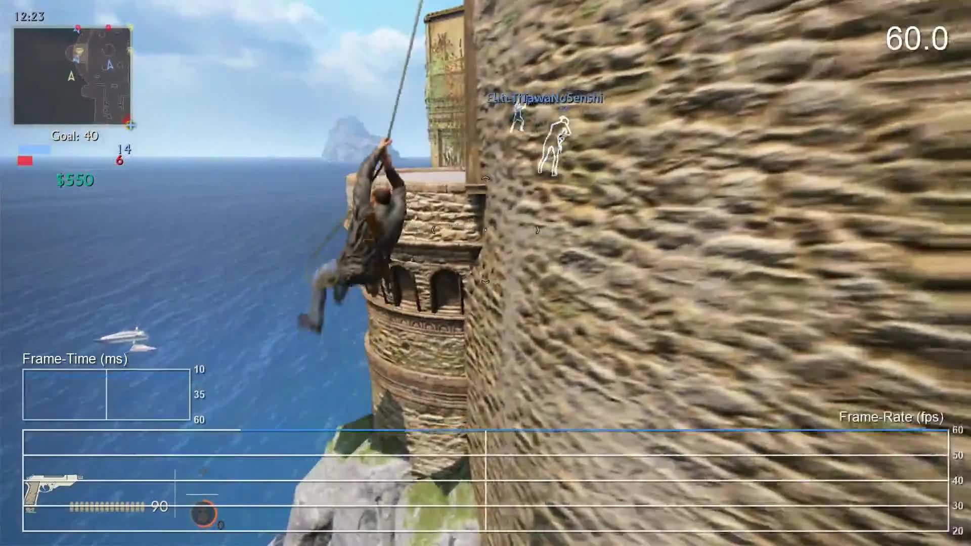 Uncharted 4 "Тест производительности в мультиплеере"