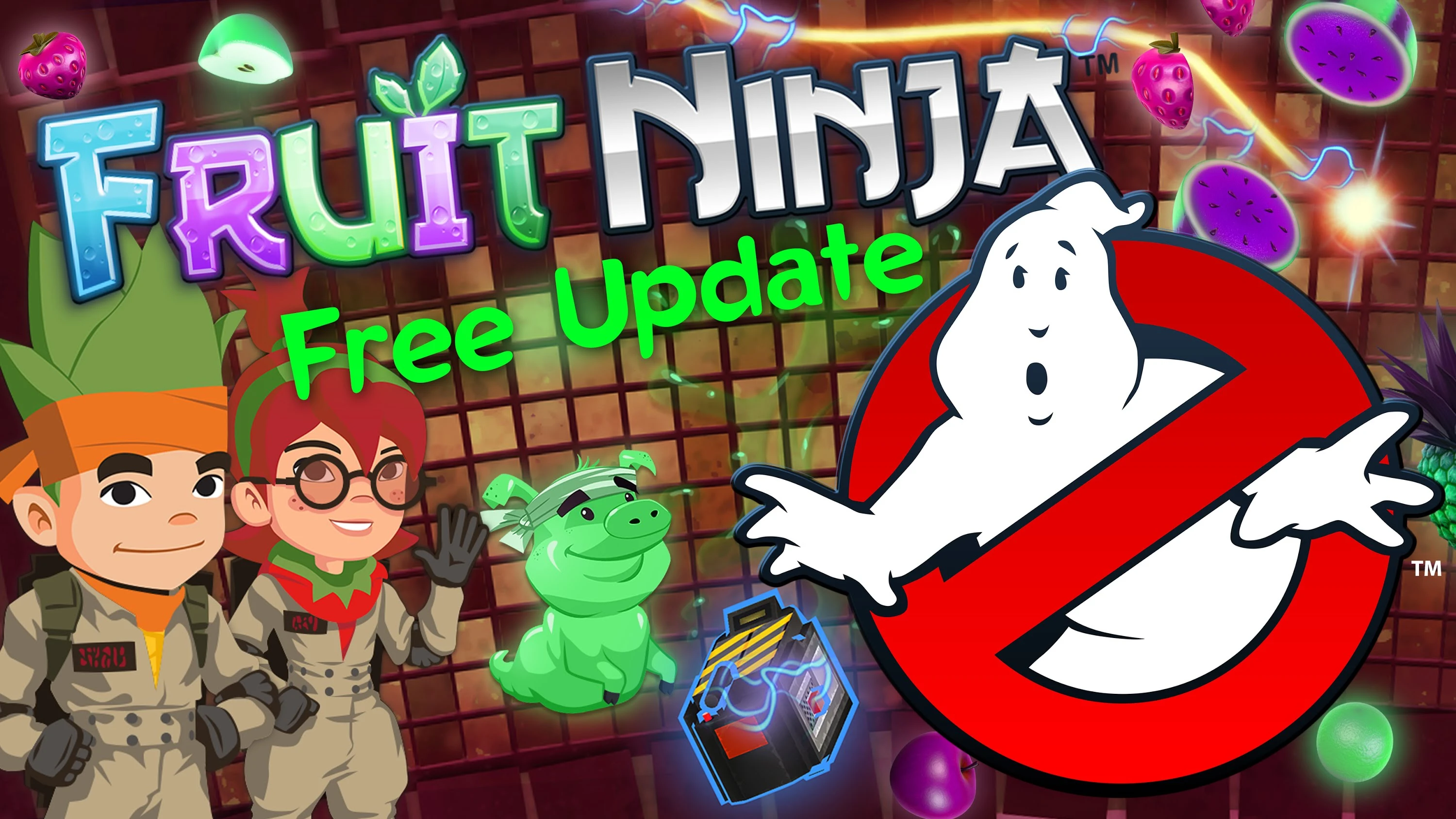 Трейлер Fruit Ninja - Ghostbusters