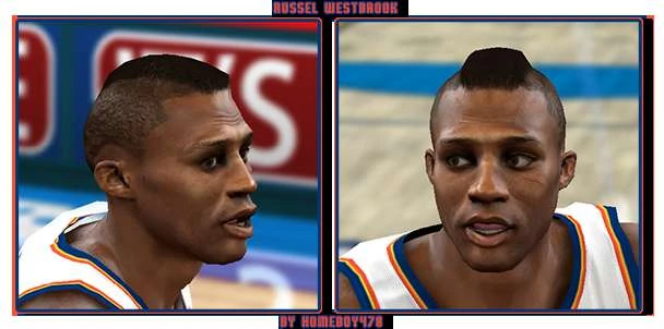 NBA 2K10 "Russel Westbrook Cyber Face"