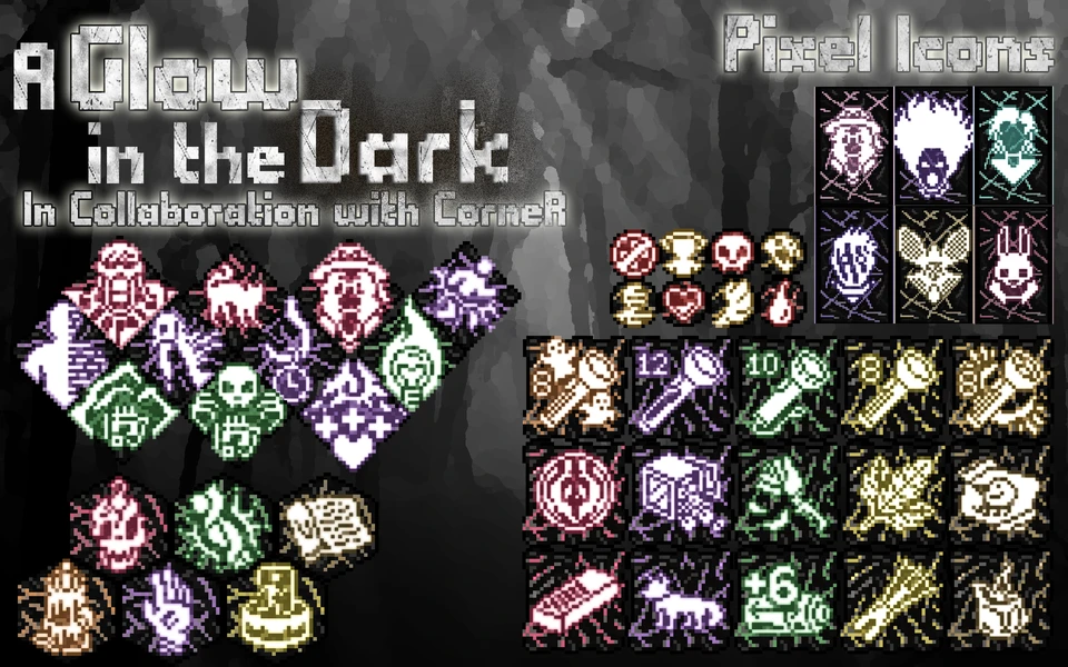 Dead By Daylight "Пиксельные пак иконок - A Glow in the Dark I 5.2.2"