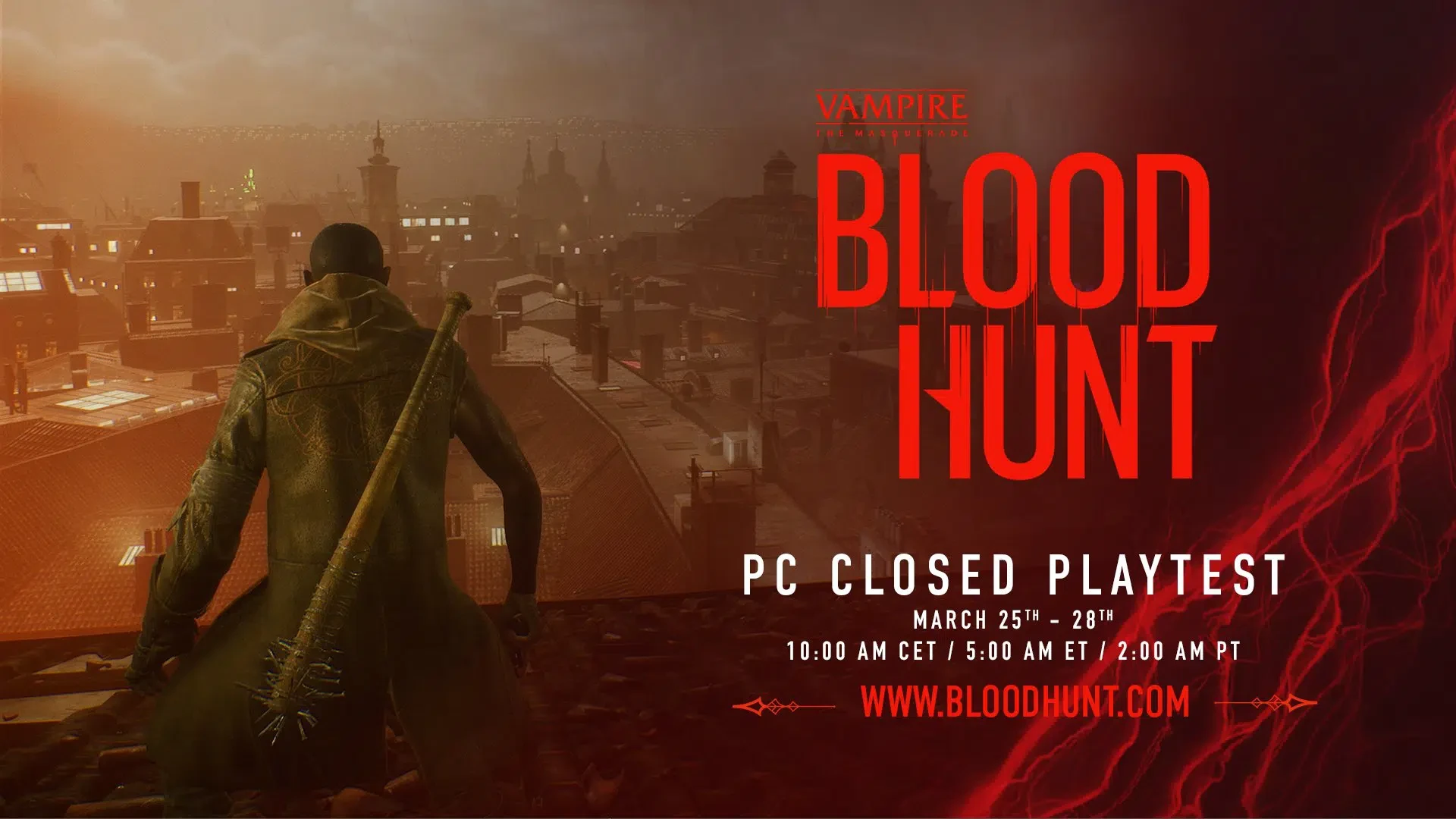 Закрытый игровой тест Bloodhunt для ПК состоится 25 марта, раздаются ключи в Discord