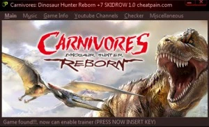 Carnivores: Dinosaur Hunter Reborn: Трейнер/Trainer (+7) [1.0] {h4x0r}