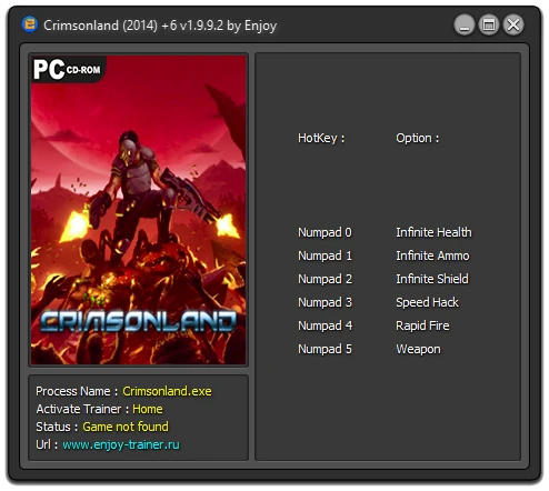 Crimsonland 2014: Трейнер/Trainer (+6) [1.9.9.2] {Enjoy}