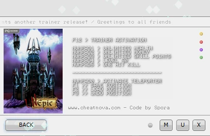 Unepic: Трейнер/Trainer (+6) [1.0.16] {CheatNova/Spora}