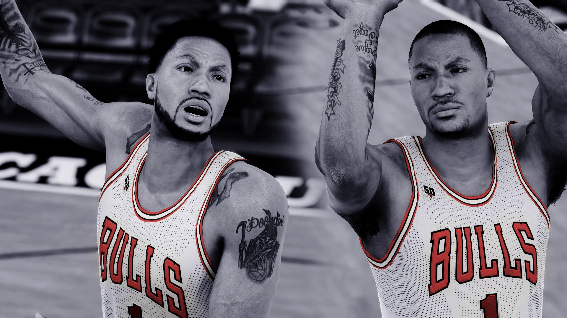 NBA 2K16 "Derrick Rose face and hair"