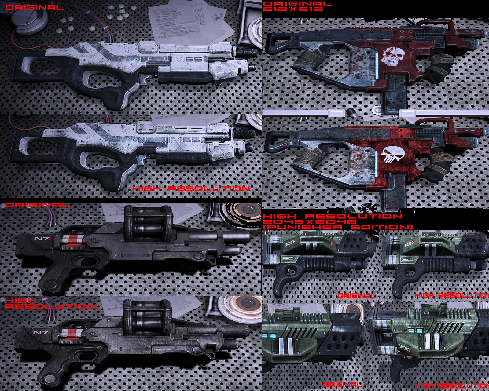 Mass Effect 3 "Аргус, Клеймор, Пиранья и Каратель HD"