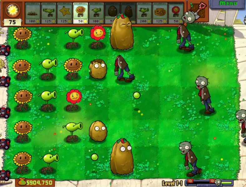 Plants vs. Zombies "Визуальное преображение растений и зомби" [v1.1]
