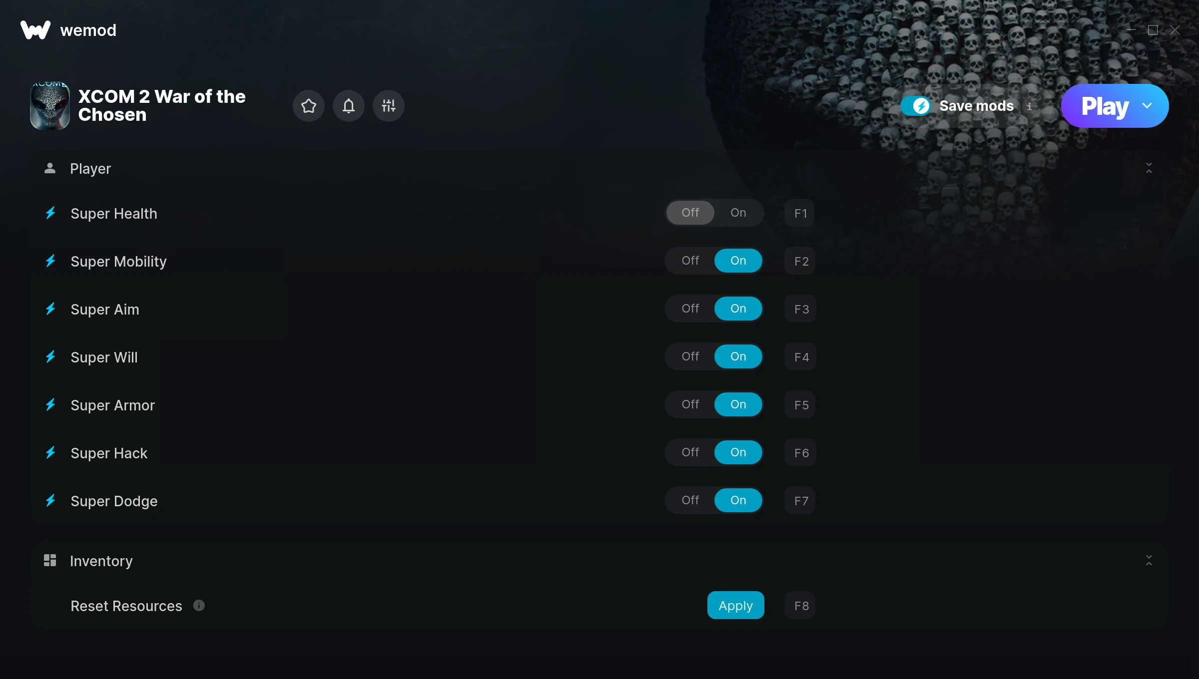 XCOM 2 War of The Chosen "Трейнер +8 от WeMod: Редактор игрока и ресурсов"