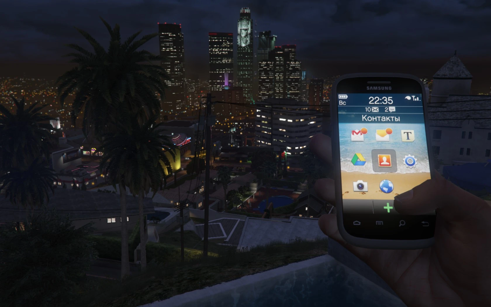 Grand Theft Auto 5 "Franklin phone icons "Gingerbread" style"