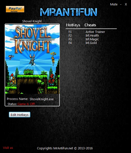 Shovel Knight: Трейнер/Trainer (+3) [3.3] {MrAntiFun}
