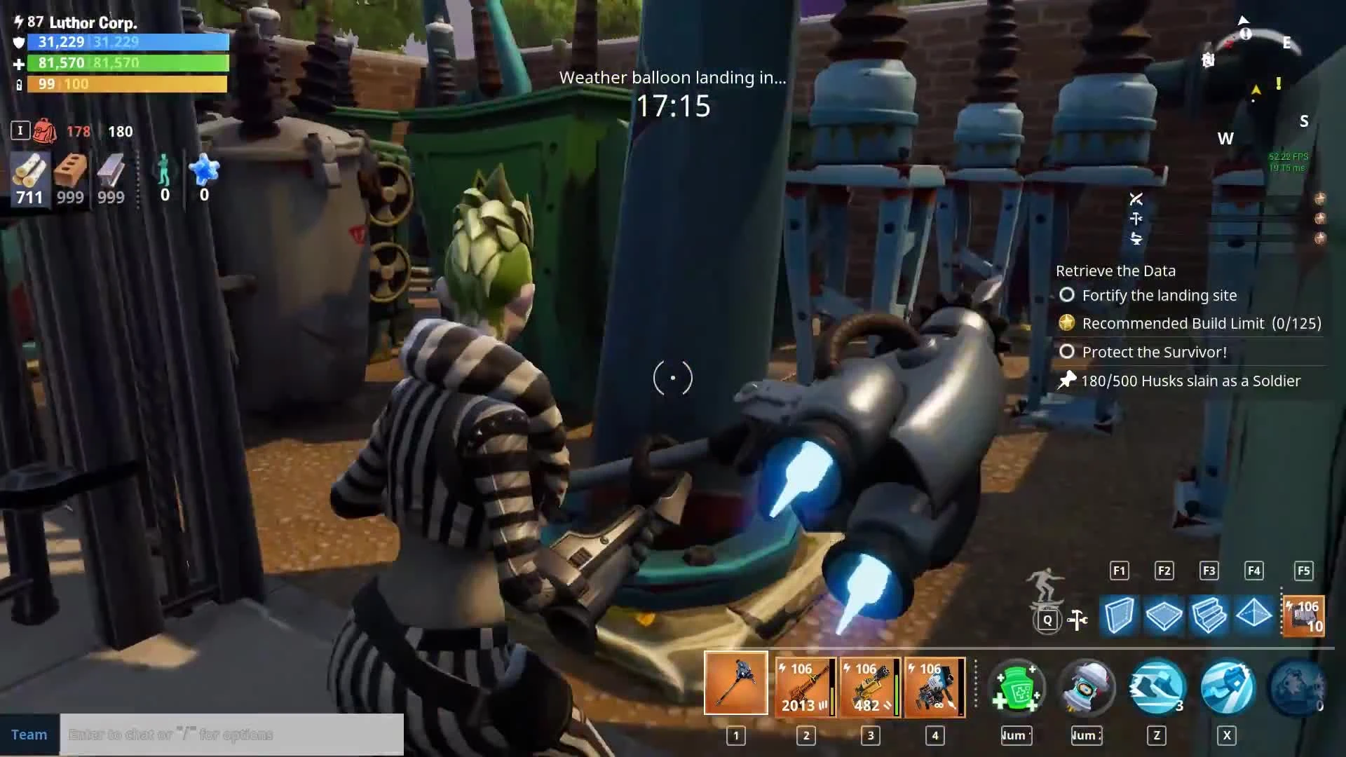 Fortnite. Как одним ударом фармить 120+ гаек и болтов