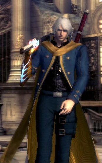 Devil May Cry 4 "неро как вергирий сине-желтая версия"