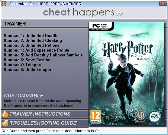 Harry Potter and the Deathly Hallows - Part 1: Трейнер (+6) [1.0] {CheatHappens}